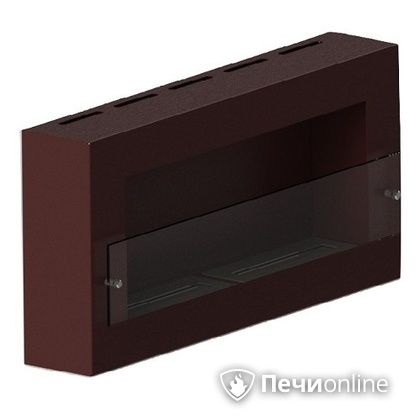 Биокамин ЭкоЛайф Window Fat II Glass black burgundy Арома в Серове